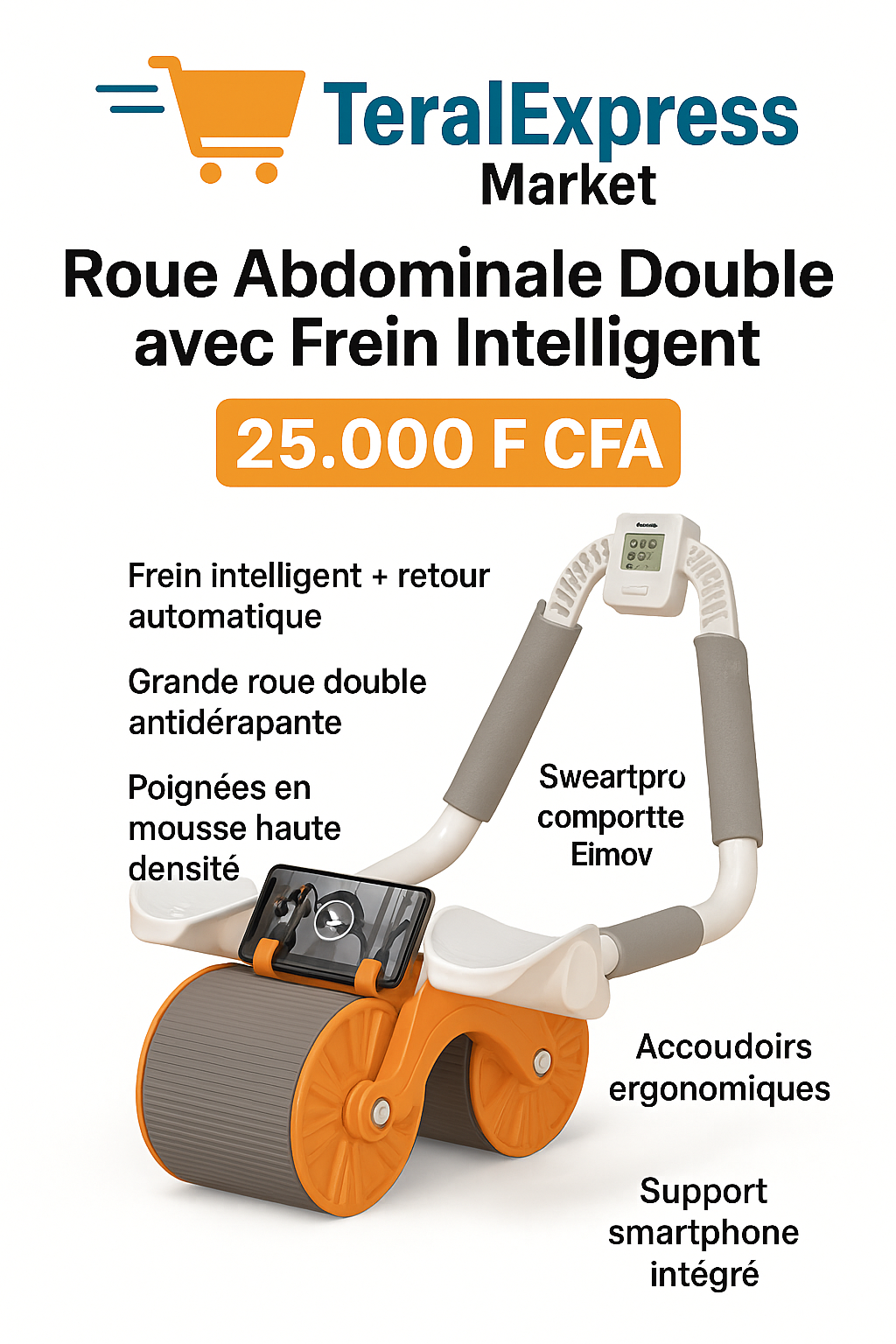 Rouleau Abdominale à roues