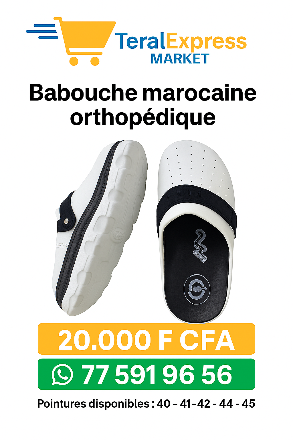 Babouche Marocaine Orthopédique – Confort Absolu & Style Moderne