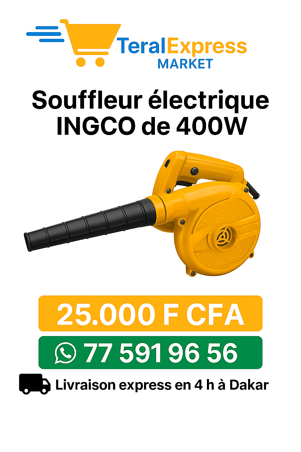 Souffleur électrique INGCO de 400W