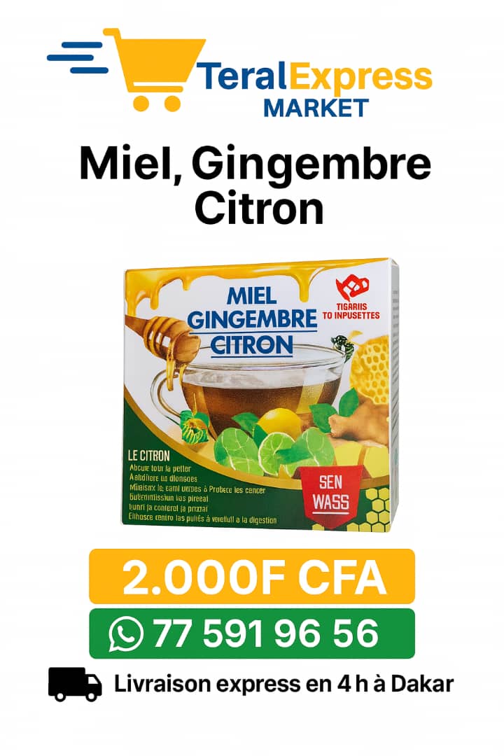 Miel Gingembre Petit Citron – Tisane Naturelle (10 infusettes)